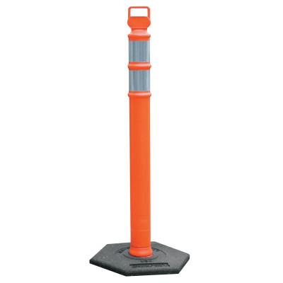Cortina EZ Grab Delineator Post, 3 in Dia x 45 in H, Orange, 03-734RBC