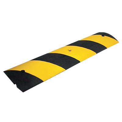 Cortina Rubber Speed Bump, 48 in Long, Black/Yellow, 2054SB