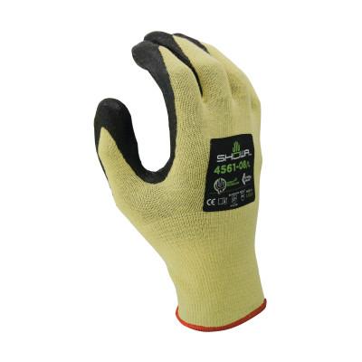 SHOWA® 4561 Foam Nitrile Palm Coated Gloves, XX-Large, Yellow/Black, 4561XXL-10