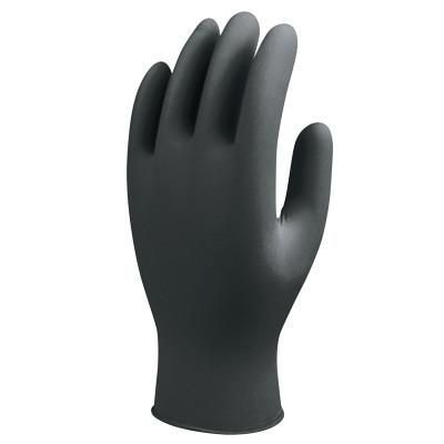 SHOWA® 7700 Series Nitrile Gloves, 4 mil, Small, Black, 7700PFTS