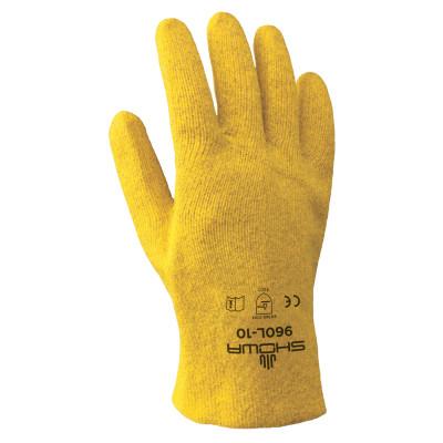 SHOWA® KPG® PVC Coated Gloves, Medium, Yellow, 960M-09