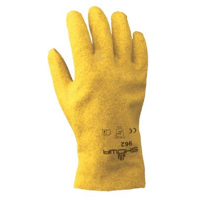 SHOWA® 962 Series Gloves, 11/X-Large, Gray/Yellow, 962XL-11