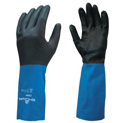 SHOWA® CHM Series Gloves, X-Large, Black/Blue, CHMXL-10