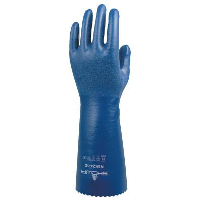 SHOWA® NSK24 Dual Nitrile-Coated Gloves, Large, Blue, NSK24-10