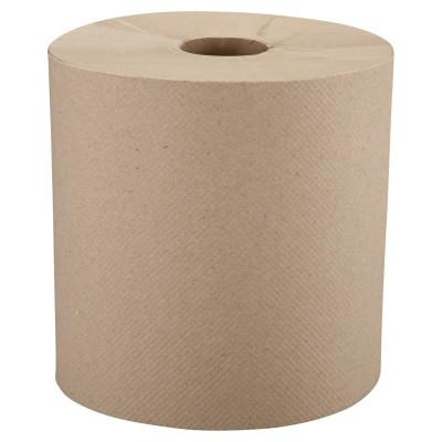 Windsoft® Nonperforated Roll Towels, 8" x 800ft, Brown, 12806