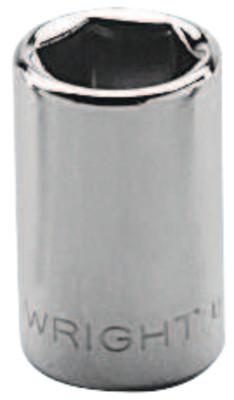 Wright Tool 1/4" Dr. Standard Sockets, 1/4 in Drive, 1/2 in, 6 Points, 2016