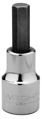 Wright Tool 1/2" Dr. Hex Bit Sockets, 1/2 in Drive, 10 mm Tip, 42-10MM