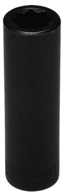 Wright Tool 1/2" Dr. Deep Impact Sockets, 1/2 in Drive, 15 mm, 6 Points, 49-15MM