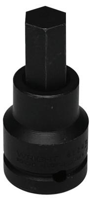 Wright Tool 3/4" Dr. Hex Bit Sockets, 3/4 in Drive, 7/8 in Tip, 6228