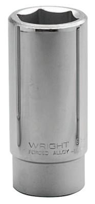 Wright Tool 3/4" Dr. Deep Sockets, 3/4 in Drive, 1 1/16 in, 6 Points, 6534