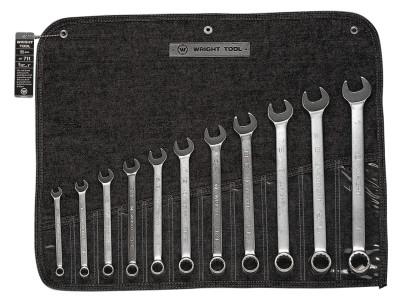 Wright Tool 11 Pc Combination Wrench Sets, 12 Points, Inch, 711