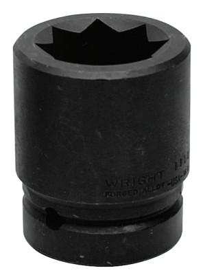 Wright Tool 8 Point Double Square Impact Railroad Sockets, 1 in Drive, 1 13/16 in, 8 Points, 8815