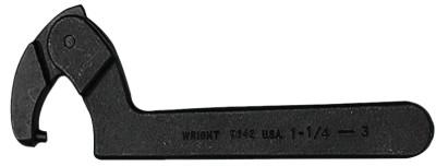 Wright Tool Adjustable Pin Spanner Wrenches, 2 in Opening, Pin, 6 3/8 in, 9640