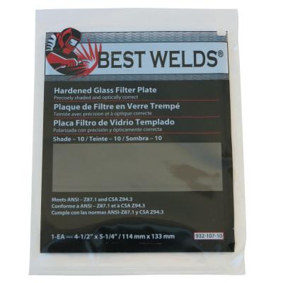 ORS Nasco Glass Filter Plate, Shade 10, 4-1/2 x 5-1/4 in, Green, 932-107-10