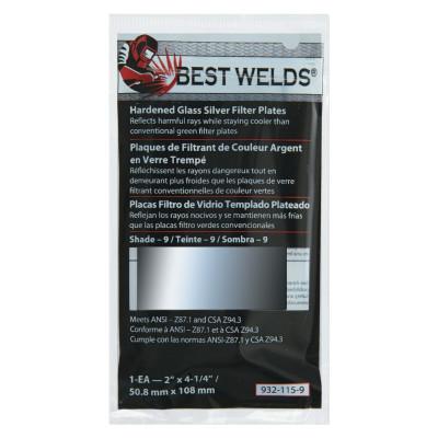 ORS Nasco Glass Silver Mirror Filter Plate, Silver/9, 2 in x 4.25 in, Glass, 932-115-9