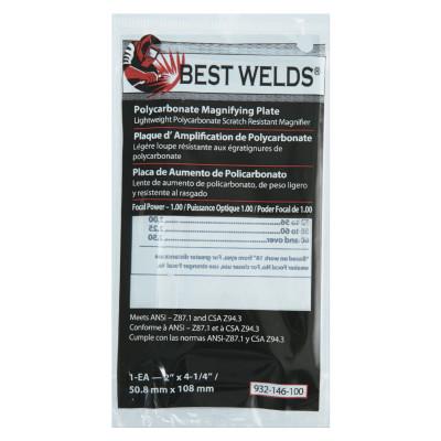 ORS Nasco Plastic Magnifier Plate, 2 in x 4.25 in, 1 Diopter, Polycarbonate, Clear, 932-146-100