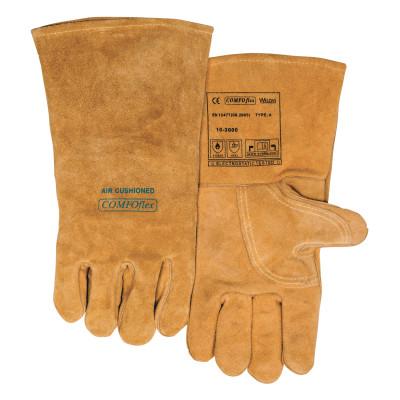 ORS Nasco COMFOflex®Premium Leather Welding Gloves, Leather, Small, Buck Tan, 10-2000-S