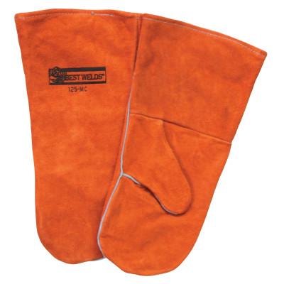 ORS Nasco Welding Mittens, Side Split Cowhide, Standard Size, Russet, 125MC