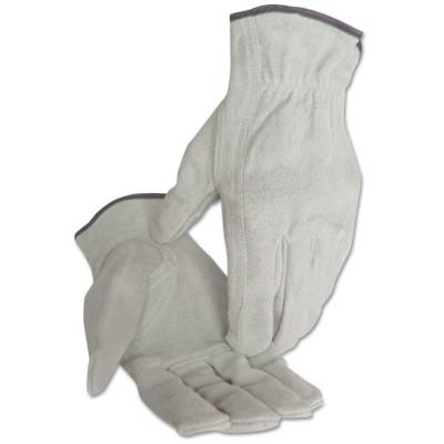 ORS Nasco Split Cowhide Leather Driver Gloves, X-Large, Unlined, Pearl Gray, 4400XL