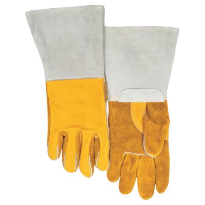 Best Welds Premium Welding Gloves, Grain Cowhide, X-Large, Gold, 850GC-XL