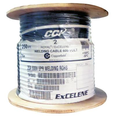 ORS Nasco Welding Cable, 1 AWG, 100 ft, Black, 1X100