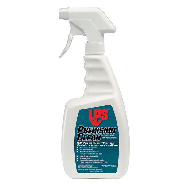 LPS Precision Clean Biodegradable Multipurpose Cleaner - 28 Oz Spray Bottle (Case of 12) - AMMC