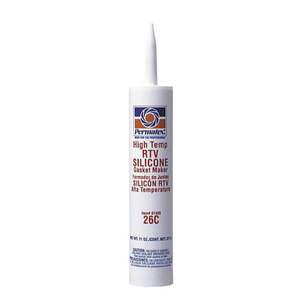 Permatex High Temperature Red RTV Silicone Gasket 11 oz (Case of 12) - AMMC