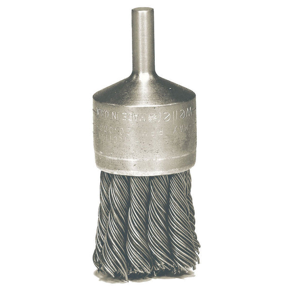 Weiler Hollow-End Knot Wire End Brushes - Various Sizes - AMMC