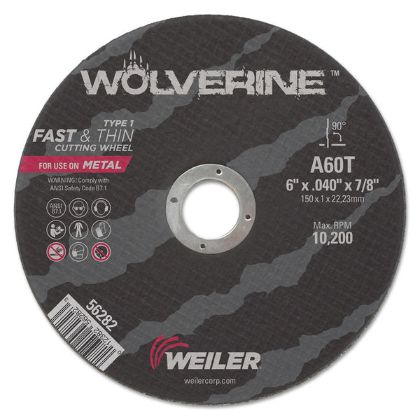 Weiler Wolverine Type 1 6" Reinforced Wheel - AMMC